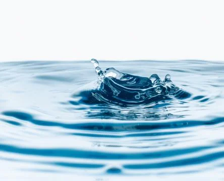 Water drops falling Fotos Stock
