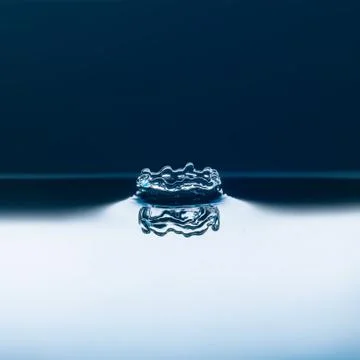 Water drops falling Stock Photos