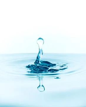 Water drops falling Stock Photos
