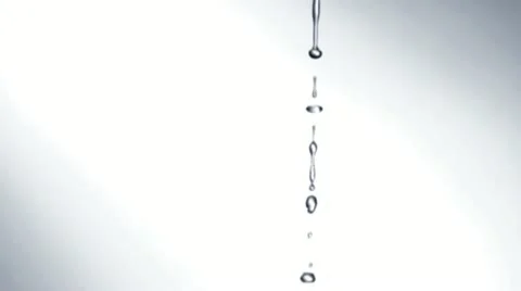 Water drops falling in slow motion - 02 - High Speed 1050fps Stock Footage 11612300