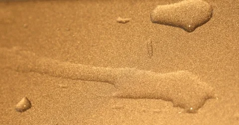Water Drops on the floor Stock Footage 75510825
