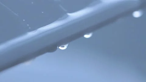 Water drops flowing 17 Stock Footage 11900167