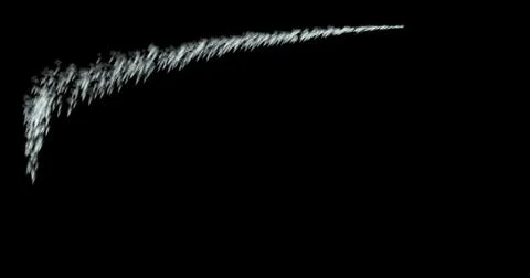 Water drops fly and fall, motion graphics of rain on a black background Illustrazione stock