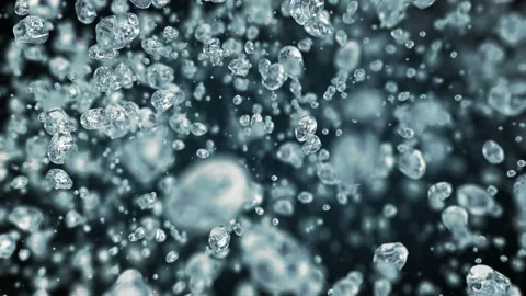 Water drops flying in super slow motion 4K Stock Footage 150997181