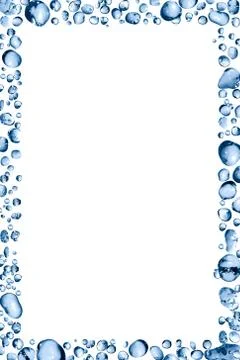 Water Drops Frame Stock Photos