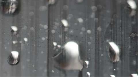 Water Drops on glass with Focus Pulls 140GYRD_2491 Pt1 PAL Stock Footage 25237209