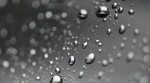 Water Drops on glass with Focus Pulls 140GYRD_2500 NTSC Stock Footage 25286445