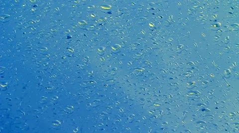 Water Drops On Glass Stock-Footage 22337682