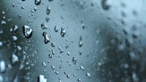 Water drops on glass Stock Footage 280499407