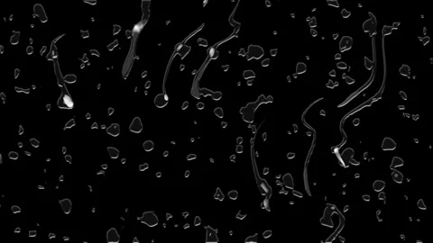 Water drops on glass Stockbeeldmateriaal 287004401