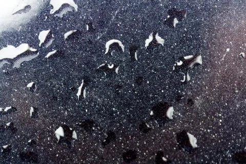 Water drops on glass surface Stock Photos