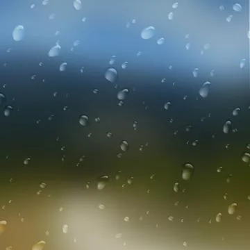 Water drops on glass vector background. layered. Illustrazione stock