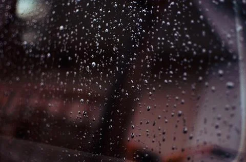 Water drops at gradient background, covered with water drops - close - up. Stock Photos