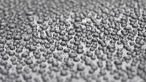 Water Drops on a Gray Background close-up. Water droplets background. 库存影片 121283289
