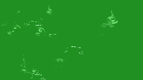 Water drops on green screen Video stock 170489361