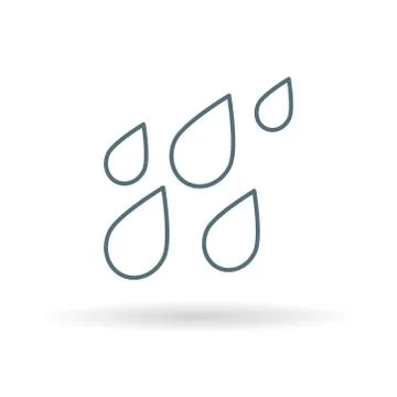 Water drops icon Stock Illustration