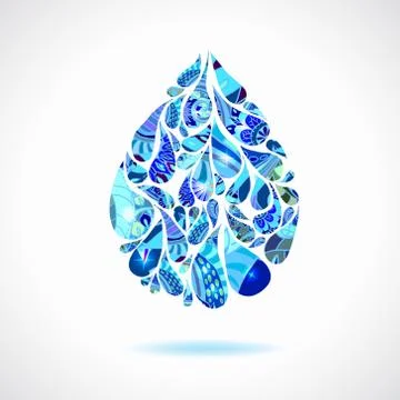 Water drops Stock Illustration