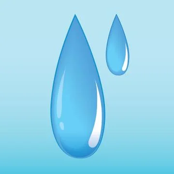 Water drops Illustrazione stock