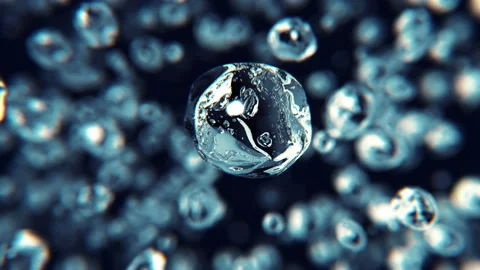 Water drops jumping in slow motion 4K Video stock 149558615