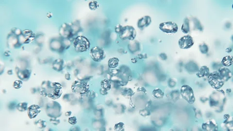 Water drops jumping in slow motion 4K Stock Footage 149738559