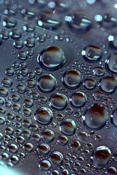 Water drops macro background modern high quality prints Stock Photos