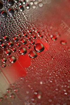 Water drops macro from a plastic bottle modern background high quality prints Stock Photos