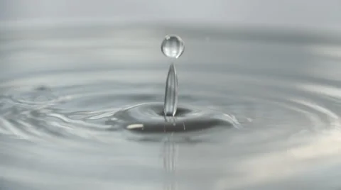 Water Drops Macro Slow Motion 4 Stock Footage 63303243