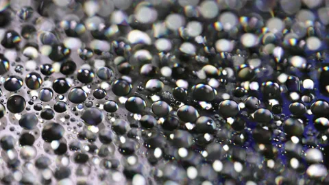 Water Drops On The Mirror Stock Footage 170478769