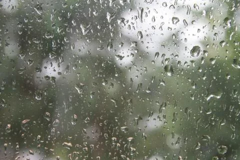 Water drops on a mirror Stock Photos