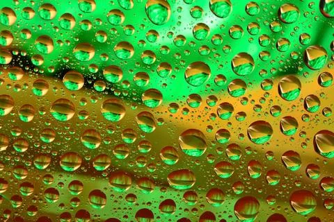 Water drops on multicolor background Foto stock