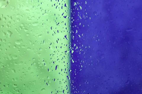 Water drops on a multicolored background macro Stock-Fotos