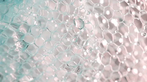 Water drops on nylon mesh Stock-Footage 85634939
