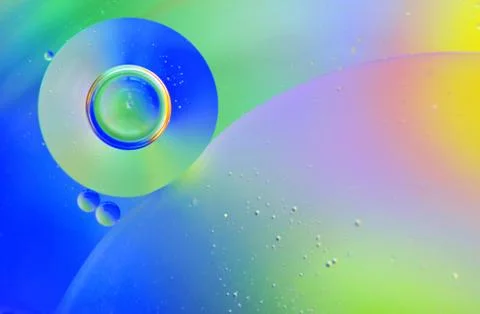 Water drops in oil Stock Illustration