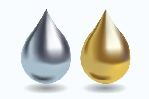 Water drops or liquid Stock Illustration