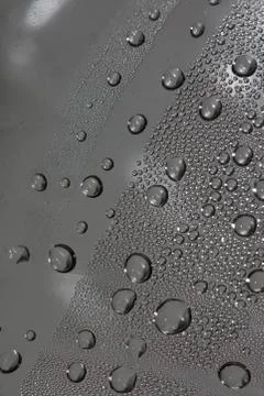 Water drops in plastic bottle macro background high quality Stock Photos