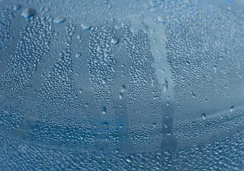 Water drops on a plastic bottle Stock Photos