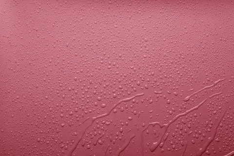 Water drops on a plastic  surface Stock Photos