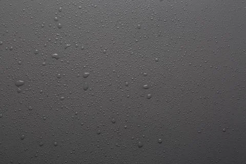 Water drops on a plastic  surface Stock Photos