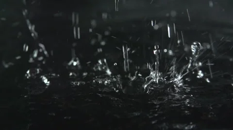 Water drops. Rainfall 4 库存影片 49450980