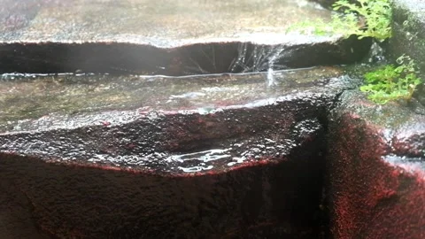Water drops on the rocks 03 Stock Footage 219647601