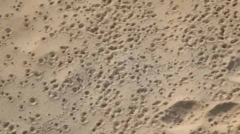 Water Drops in sand desert, Stock Video
