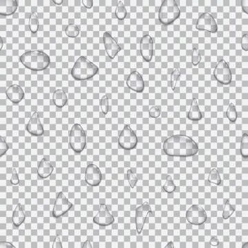Water drops seamless background Stock Illustration