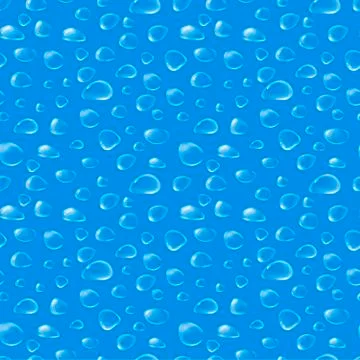 Water drops seamless pattern Illustrazione stock
