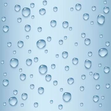 Water drops seamless texture Stock Illustration
