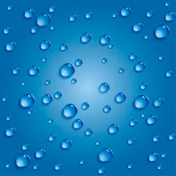 Water drops seamless texture Stock Illustration