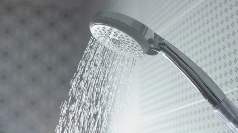 Water drops in the shower Video stock 68985130