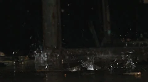 Water drops slow motion Stock Footage 10846757