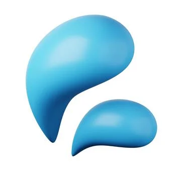 Water drops splash bubble high quality 3D render illustration icon. Illustrazione stock