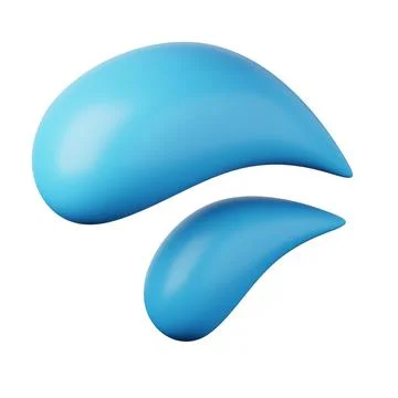 Water drops splash bubble high quality 3D render illustration icon. Stock Illustration