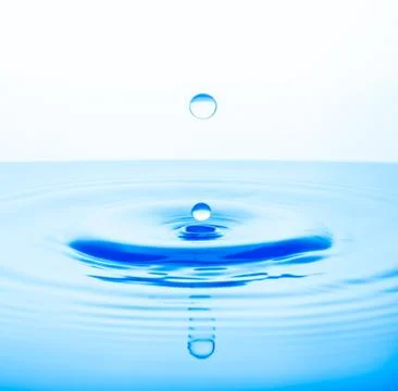 Water drops splash 库存照片